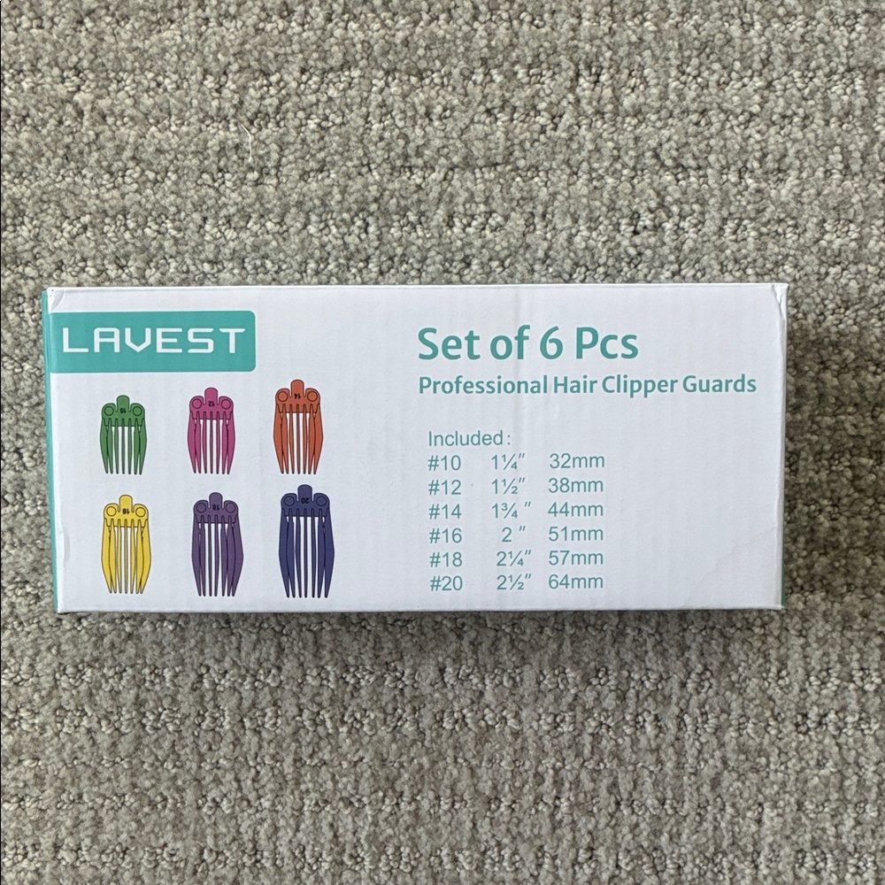 Lavest Hair Clipper Guards Set of 6 Compatible with Most Wahl Clippers 1.25-2.5”